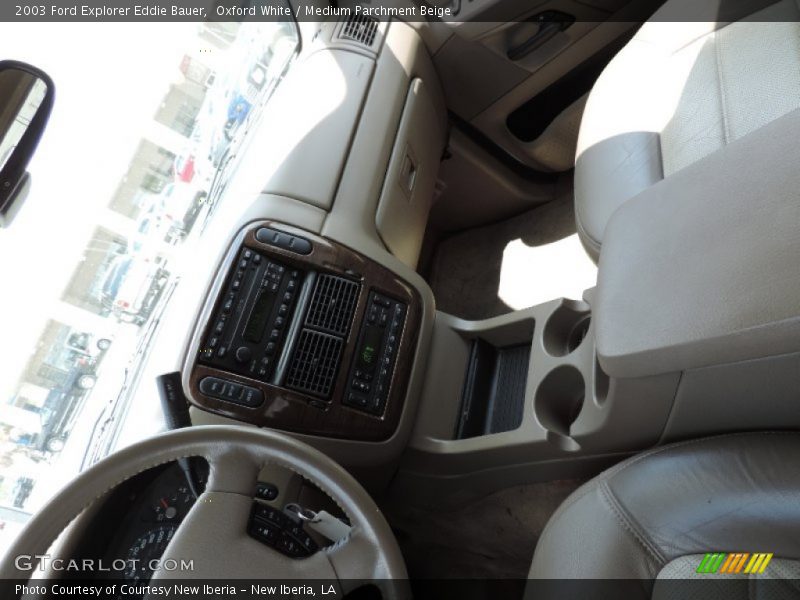 Oxford White / Medium Parchment Beige 2003 Ford Explorer Eddie Bauer
