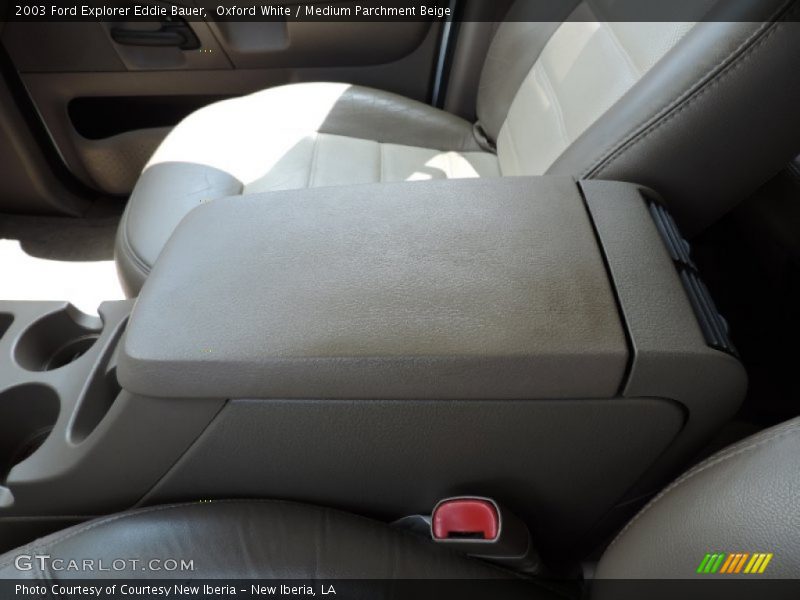 Oxford White / Medium Parchment Beige 2003 Ford Explorer Eddie Bauer