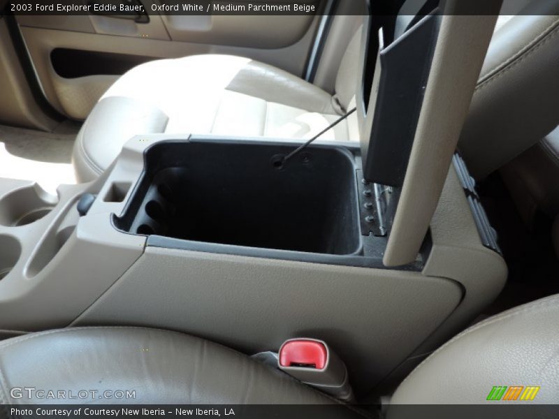 Oxford White / Medium Parchment Beige 2003 Ford Explorer Eddie Bauer