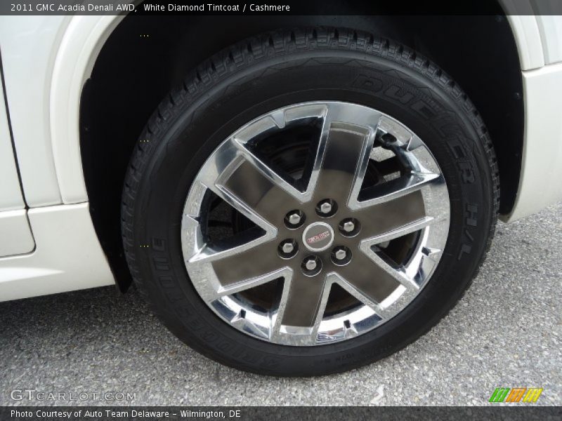White Diamond Tintcoat / Cashmere 2011 GMC Acadia Denali AWD