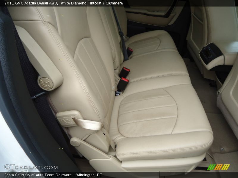 White Diamond Tintcoat / Cashmere 2011 GMC Acadia Denali AWD