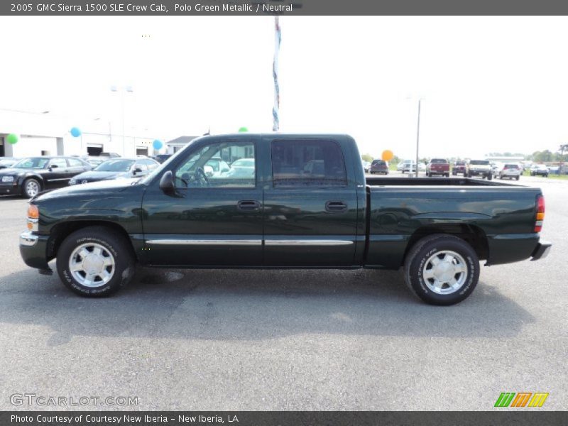 Polo Green Metallic / Neutral 2005 GMC Sierra 1500 SLE Crew Cab