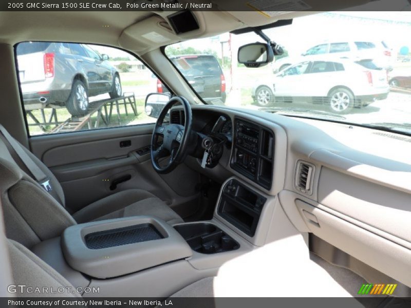 Polo Green Metallic / Neutral 2005 GMC Sierra 1500 SLE Crew Cab