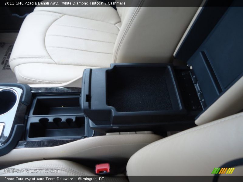 White Diamond Tintcoat / Cashmere 2011 GMC Acadia Denali AWD