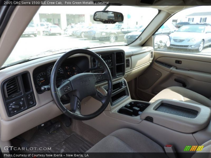 Polo Green Metallic / Neutral 2005 GMC Sierra 1500 SLE Crew Cab