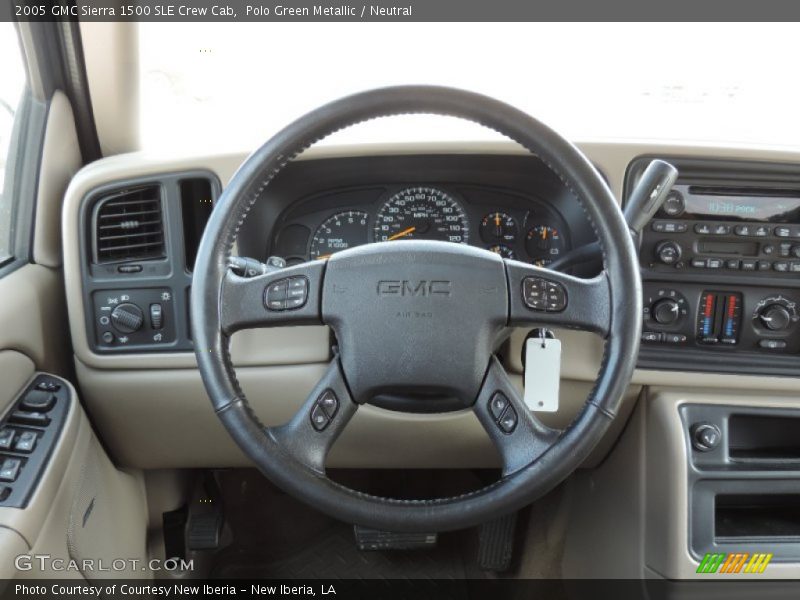 Polo Green Metallic / Neutral 2005 GMC Sierra 1500 SLE Crew Cab
