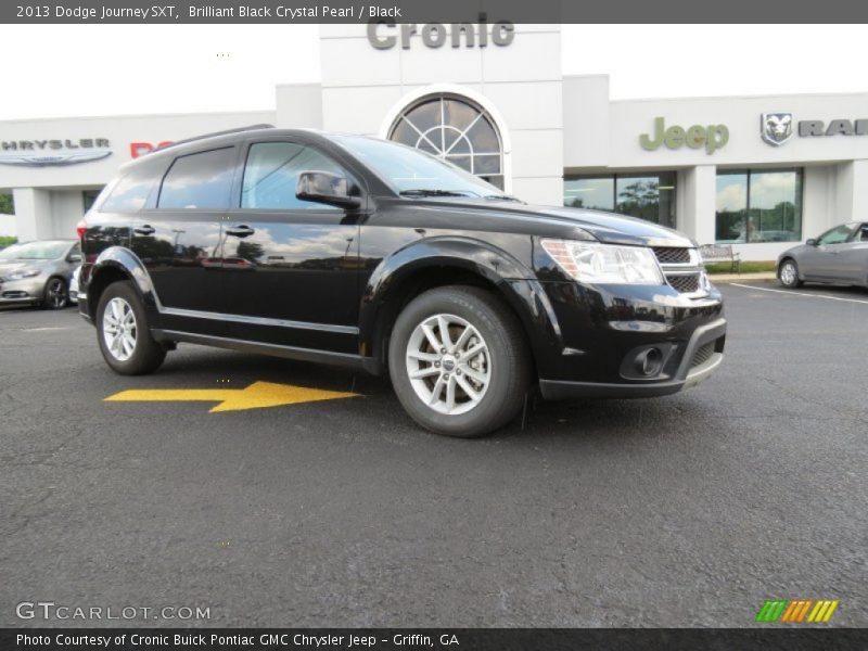 Brilliant Black Crystal Pearl / Black 2013 Dodge Journey SXT