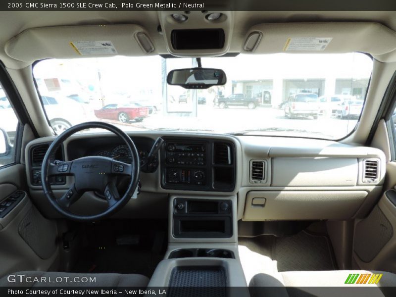 Polo Green Metallic / Neutral 2005 GMC Sierra 1500 SLE Crew Cab