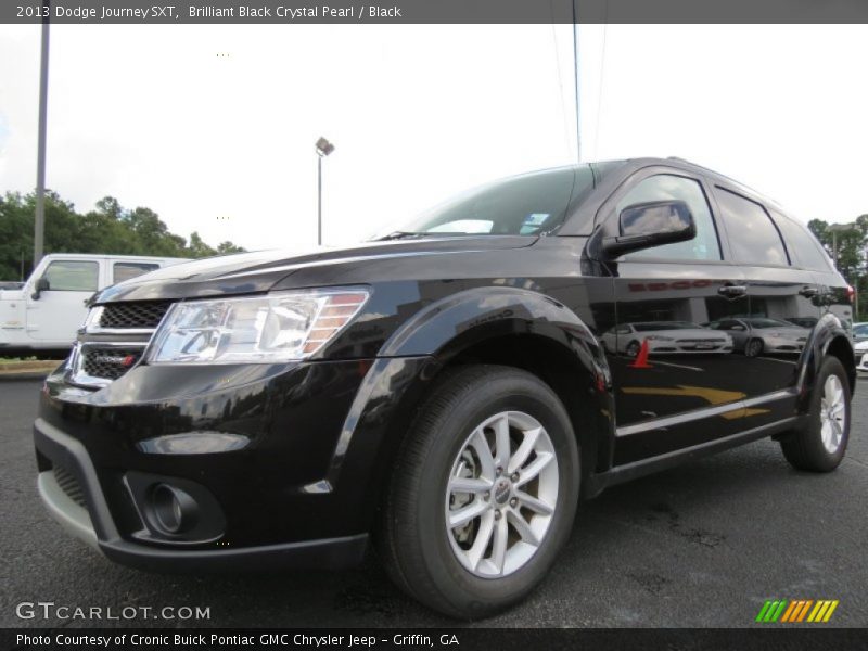 Brilliant Black Crystal Pearl / Black 2013 Dodge Journey SXT