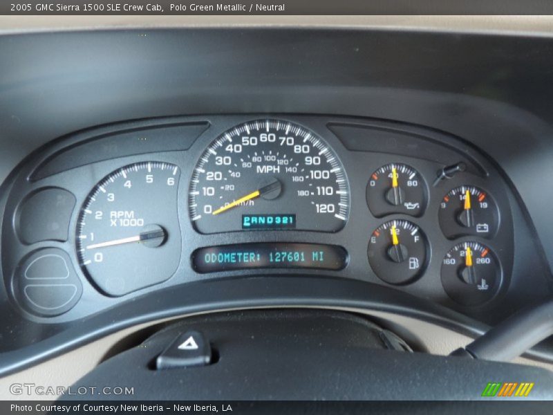 Polo Green Metallic / Neutral 2005 GMC Sierra 1500 SLE Crew Cab