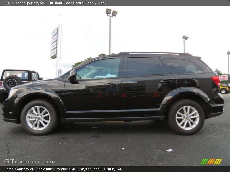 Brilliant Black Crystal Pearl / Black 2013 Dodge Journey SXT