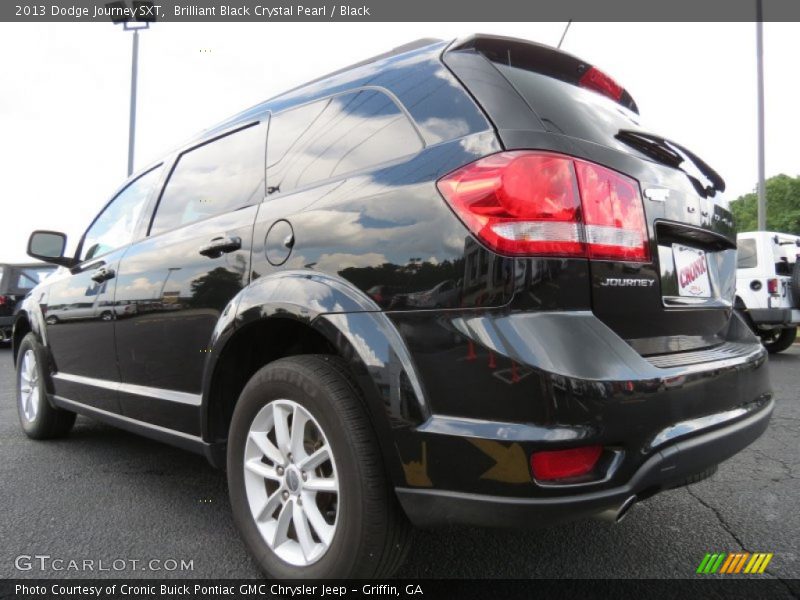 Brilliant Black Crystal Pearl / Black 2013 Dodge Journey SXT