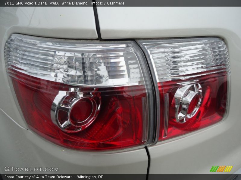 White Diamond Tintcoat / Cashmere 2011 GMC Acadia Denali AWD