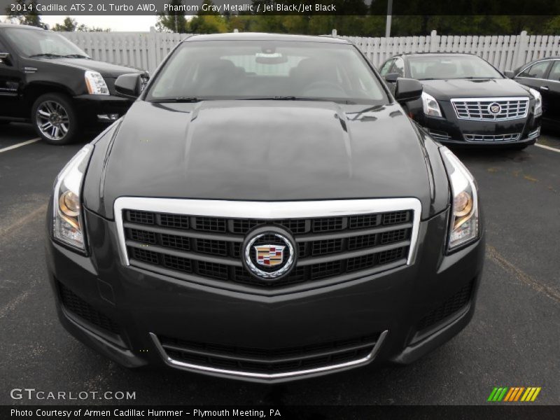 Phantom Gray Metallic / Jet Black/Jet Black 2014 Cadillac ATS 2.0L Turbo AWD