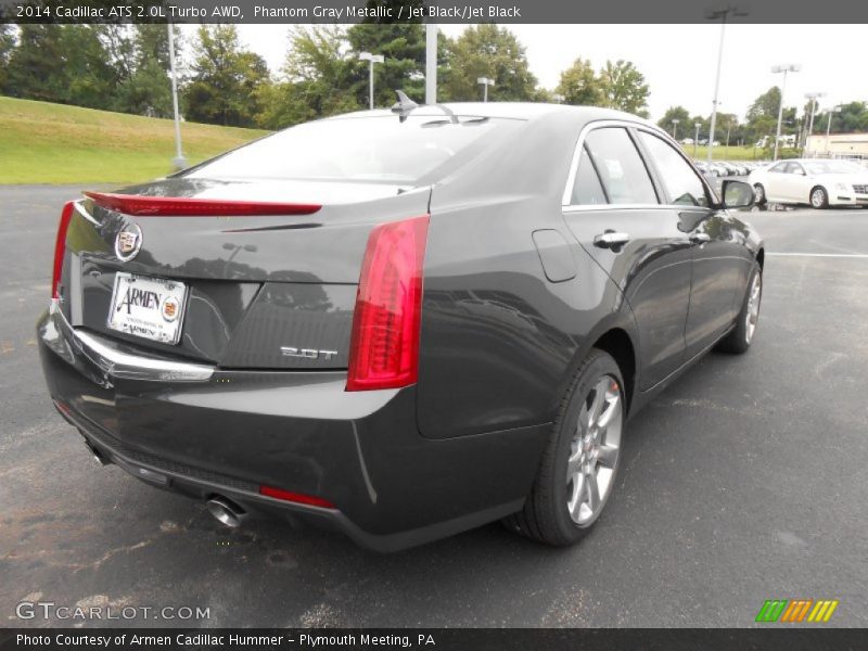 Phantom Gray Metallic / Jet Black/Jet Black 2014 Cadillac ATS 2.0L Turbo AWD