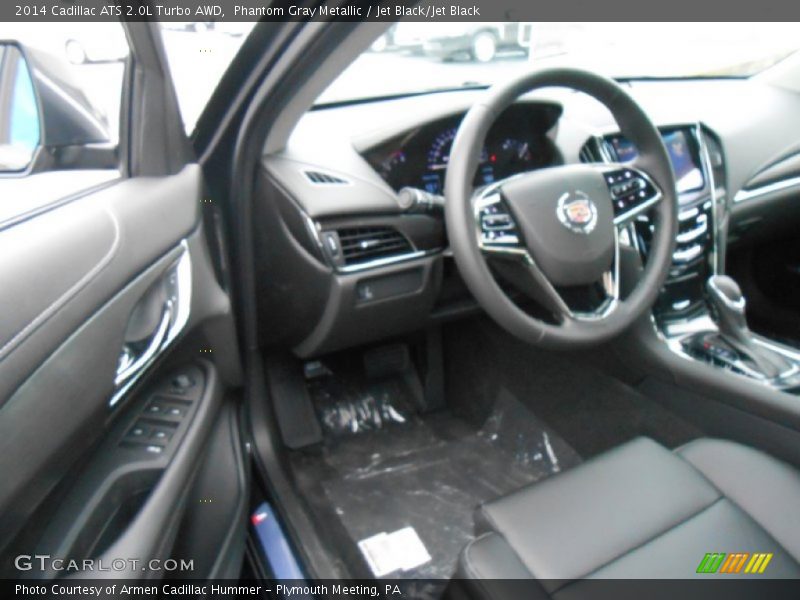 Phantom Gray Metallic / Jet Black/Jet Black 2014 Cadillac ATS 2.0L Turbo AWD