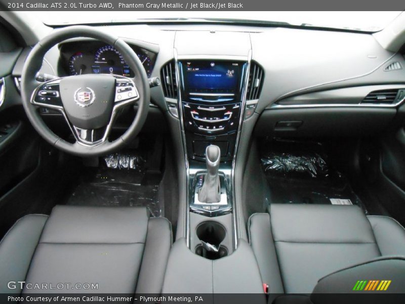 Phantom Gray Metallic / Jet Black/Jet Black 2014 Cadillac ATS 2.0L Turbo AWD