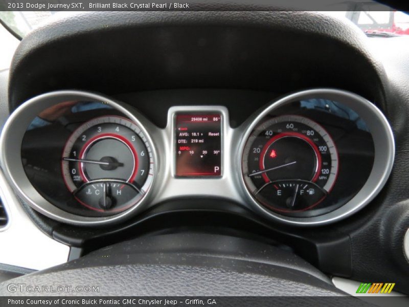 Brilliant Black Crystal Pearl / Black 2013 Dodge Journey SXT