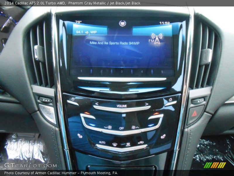 Phantom Gray Metallic / Jet Black/Jet Black 2014 Cadillac ATS 2.0L Turbo AWD