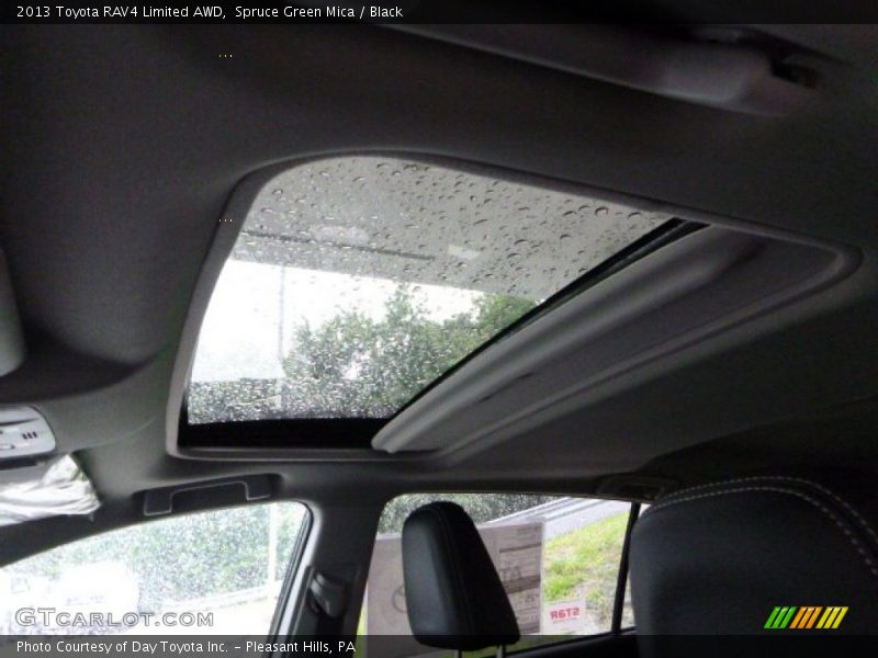 Spruce Green Mica / Black 2013 Toyota RAV4 Limited AWD