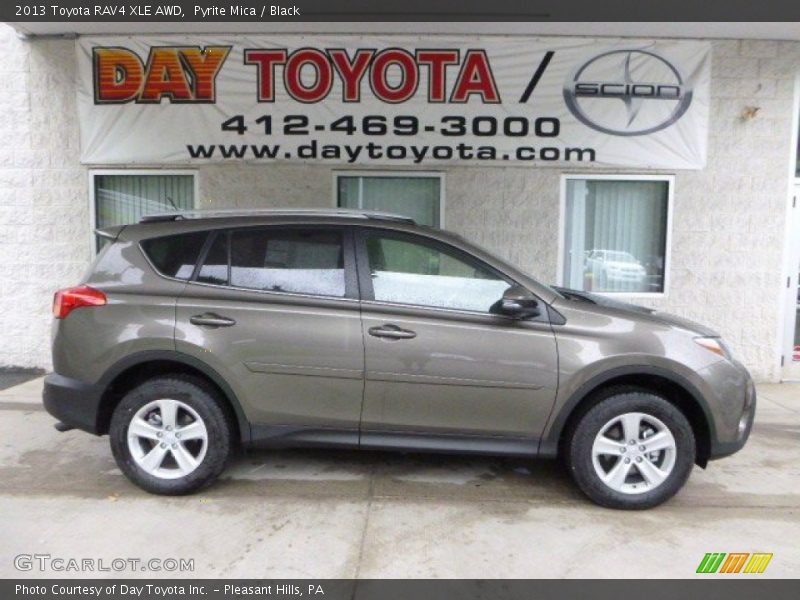 Pyrite Mica / Black 2013 Toyota RAV4 XLE AWD