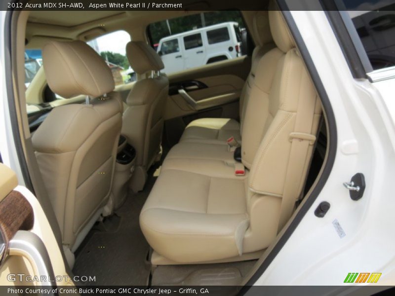 Aspen White Pearl II / Parchment 2012 Acura MDX SH-AWD
