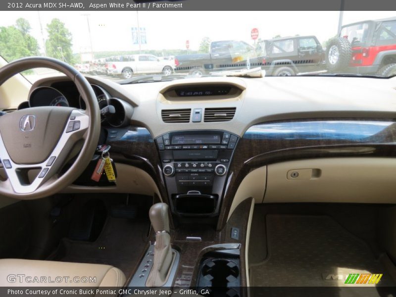 Aspen White Pearl II / Parchment 2012 Acura MDX SH-AWD
