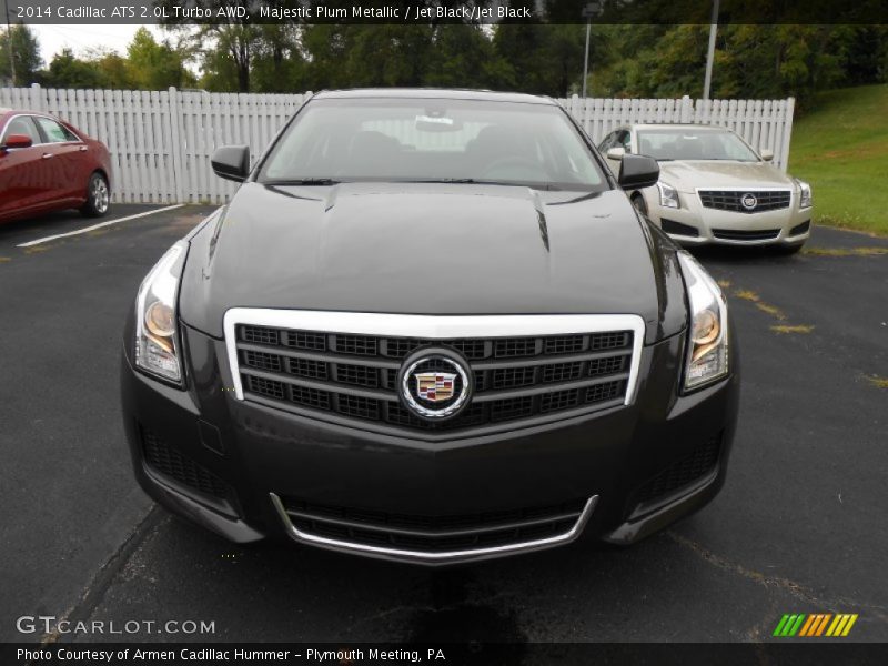 Majestic Plum Metallic / Jet Black/Jet Black 2014 Cadillac ATS 2.0L Turbo AWD