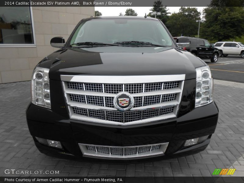 Black Raven / Ebony/Ebony 2014 Cadillac Escalade ESV Platinum AWD
