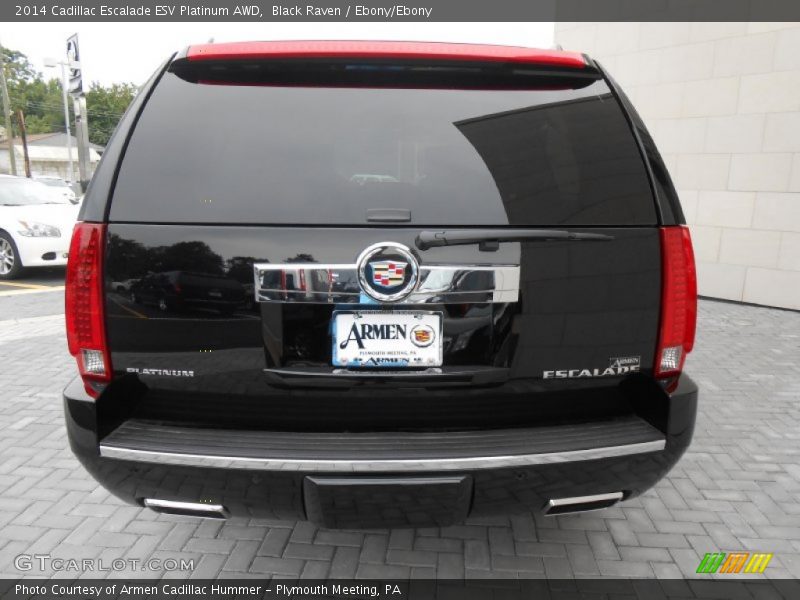 Black Raven / Ebony/Ebony 2014 Cadillac Escalade ESV Platinum AWD