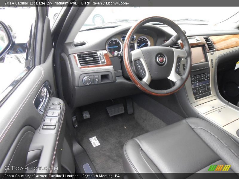 Ebony/Ebony Interior - 2014 Escalade ESV Platinum AWD 