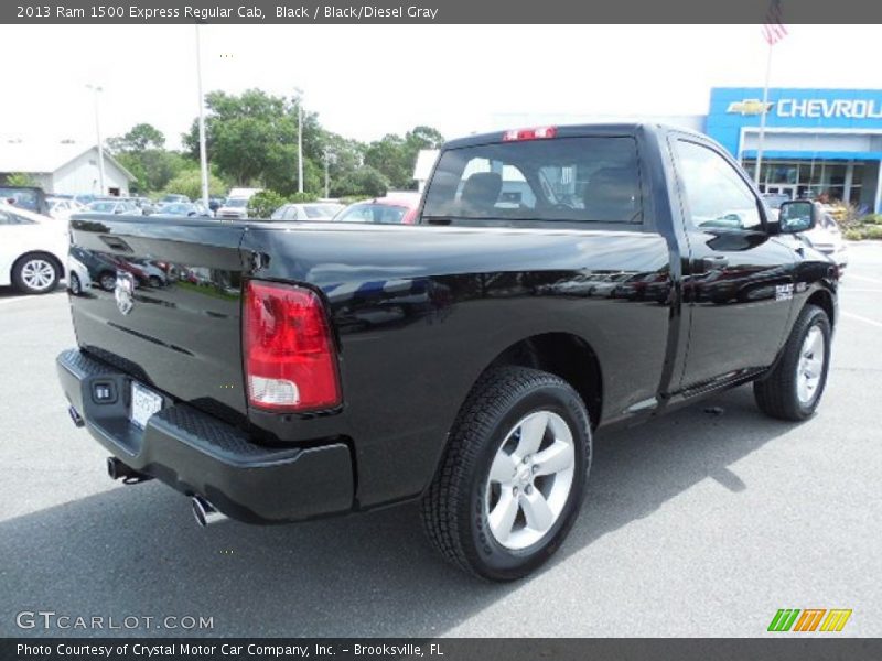 Black / Black/Diesel Gray 2013 Ram 1500 Express Regular Cab