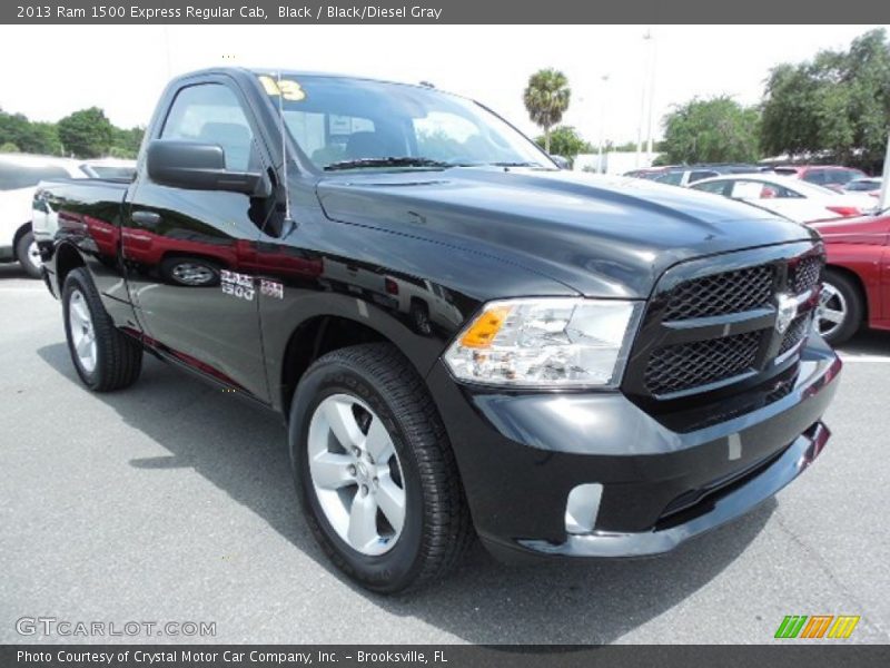 Black / Black/Diesel Gray 2013 Ram 1500 Express Regular Cab