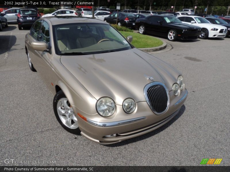 Topaz Metallic / Cashmere 2002 Jaguar S-Type 3.0