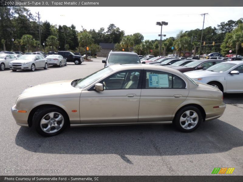 Topaz Metallic / Cashmere 2002 Jaguar S-Type 3.0