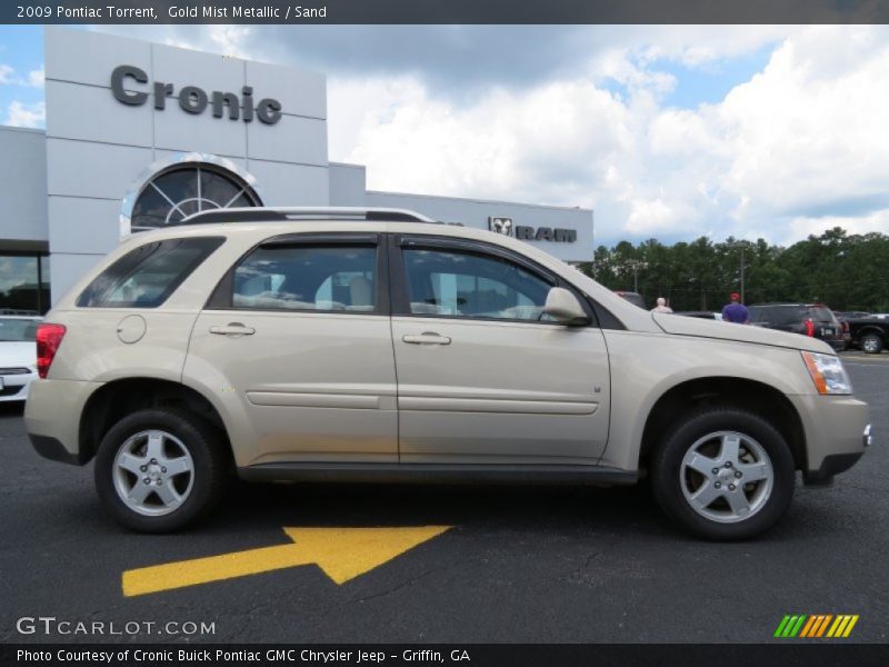Gold Mist Metallic / Sand 2009 Pontiac Torrent