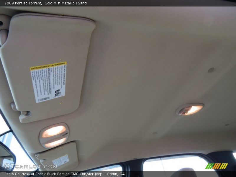 Gold Mist Metallic / Sand 2009 Pontiac Torrent