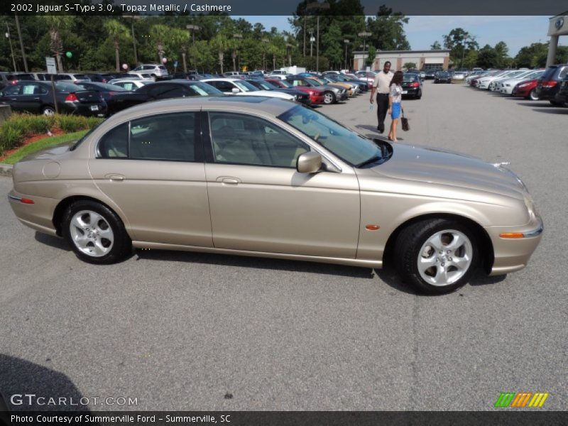 Topaz Metallic / Cashmere 2002 Jaguar S-Type 3.0