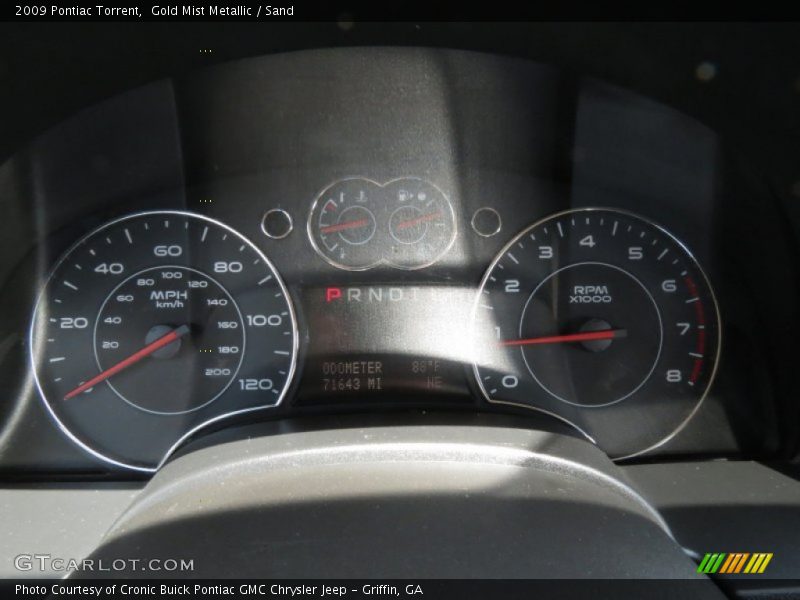 Gold Mist Metallic / Sand 2009 Pontiac Torrent