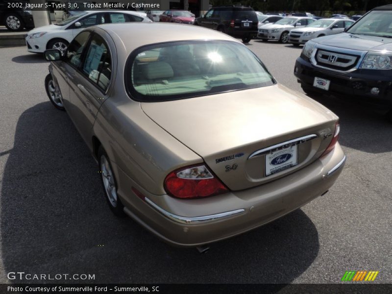 Topaz Metallic / Cashmere 2002 Jaguar S-Type 3.0
