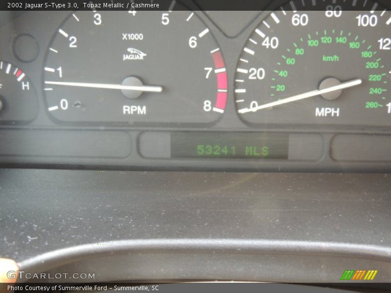 Topaz Metallic / Cashmere 2002 Jaguar S-Type 3.0