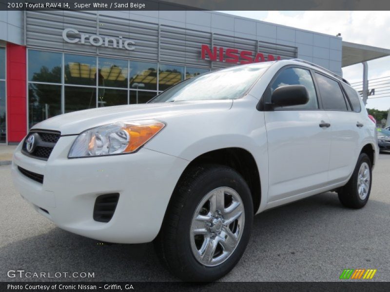 Super White / Sand Beige 2010 Toyota RAV4 I4