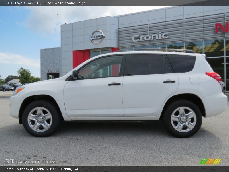 Super White / Sand Beige 2010 Toyota RAV4 I4