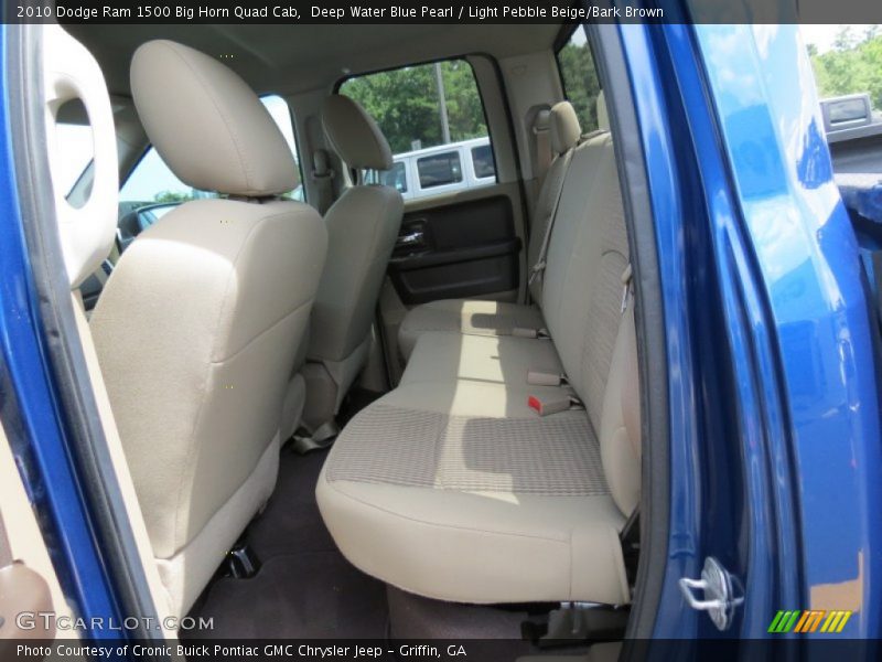 Deep Water Blue Pearl / Light Pebble Beige/Bark Brown 2010 Dodge Ram 1500 Big Horn Quad Cab