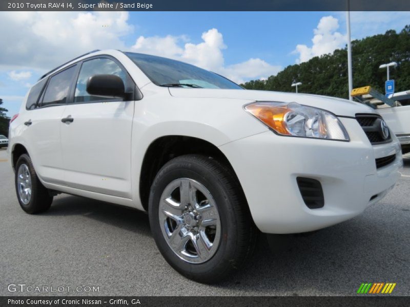 Super White / Sand Beige 2010 Toyota RAV4 I4