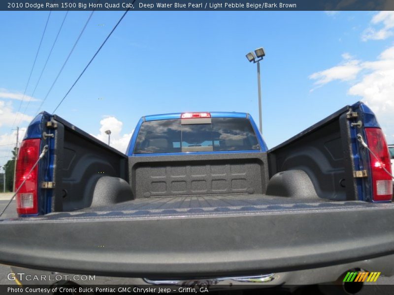 Deep Water Blue Pearl / Light Pebble Beige/Bark Brown 2010 Dodge Ram 1500 Big Horn Quad Cab