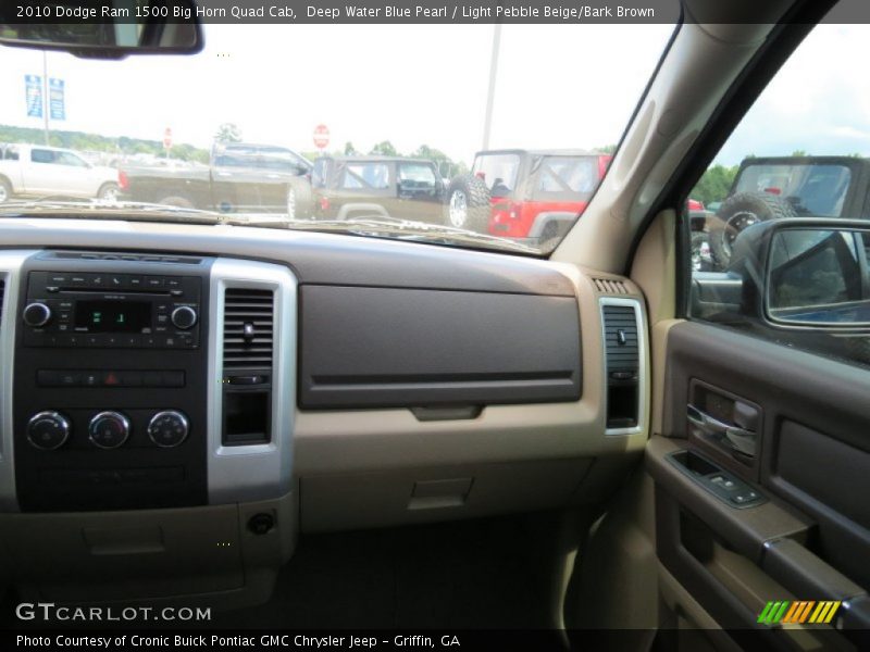 Deep Water Blue Pearl / Light Pebble Beige/Bark Brown 2010 Dodge Ram 1500 Big Horn Quad Cab