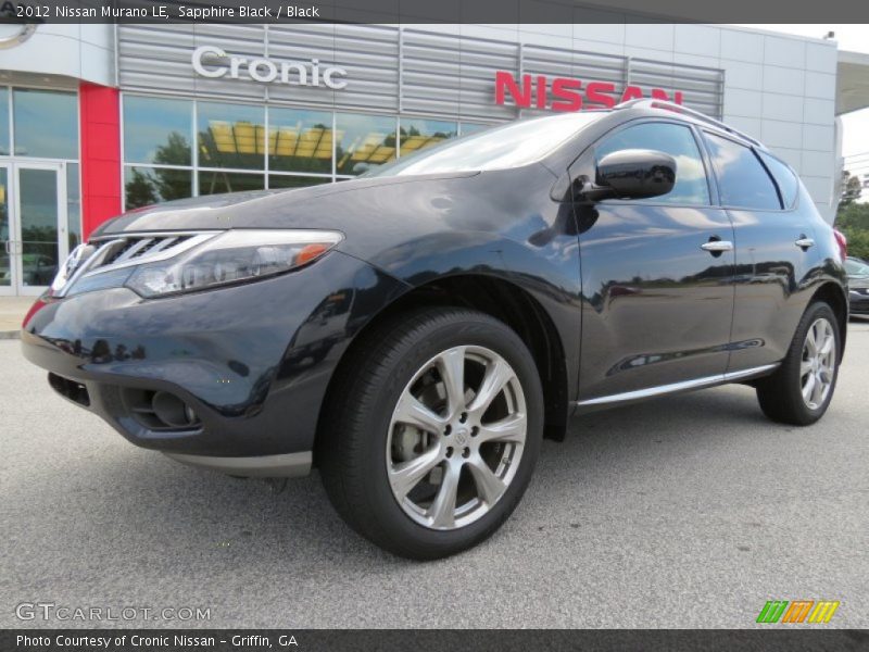 Sapphire Black / Black 2012 Nissan Murano LE