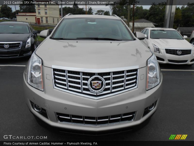 Silver Coast Metallic / Shale/Brownstone 2013 Cadillac SRX Performance FWD
