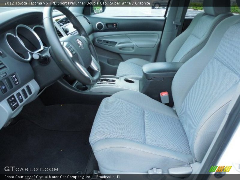Super White / Graphite 2012 Toyota Tacoma V6 TRD Sport Prerunner Double Cab